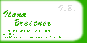 ilona breitner business card